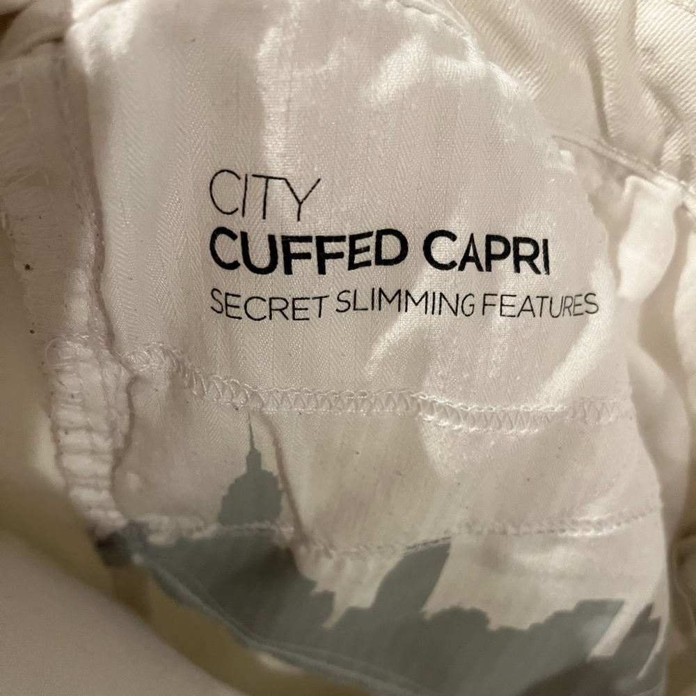 Jones New York Jeans City Cuffed Capri White Jeans Size 14 - Picture 4 of 7